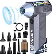 Compressed Air Dusters (Gray Air Duster & Vacuum Cleaner)