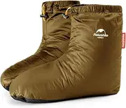 [windhike] Naturehike Ultralight Winter Goose Down Booties, Camping Warm & Cozy Down Sleeping Socks for Men & Women, Down Filled Slipper Boots with Storage Bag