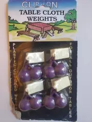 NOS Clip On Table Cloth Weights Grapes *READ*
