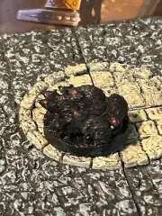 Rat Swarm printed painted miniature Dungeons Dragons D&D animal druid giant dire