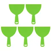 5pcs Putty Scraper 6" Flexible Plastic Putty Knife for Taping Painting Green