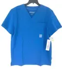 Butter-soft MOVEMENT Scrub Top Short Sleeves Women's Size M Blue