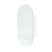 Rick McLean's Portofino White Oval Designer Shaving Cabinet