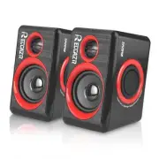 Speakers, 2.0 CH PC Speakers with Surround Sound, USB Wired Laptop Speakers