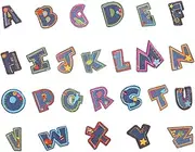 PHENOFICE 26pcs Colorful Alphabet Iron Patches Sturdy Embroidered Letter Patches for DIY Clothing Repair Versatile Appliques for Jeans Jackets and More