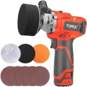 12V Cordless Polisher 3"" Mini Car Detailing Buffer & Sander Rechargeable Profes