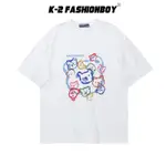 【K-2】NAOMHETU 發泡熊熊 立體圖案 可愛 熊熊T 療癒 立體 發泡 熊熊 短袖 上衣 Y2K【HA928】