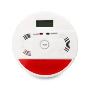 LCD Digital CO Carbon Monoxide Smoke Detector Alarm Poisoning Gas Warning Sensor