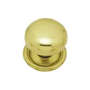 Superior Brass Round Cupboard Knob 32mm