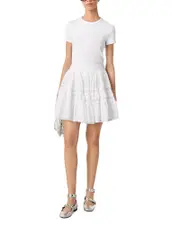 Maje Short Embroidered Skirt