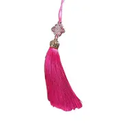 Artistic Chinese Knot Tassels Pendant Adds a Touch of Elegances to Any Space Coolorful Tassels Pendant Polyester Texture Rose Red
