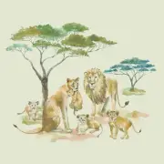 Zoo Napkins SAFARI LIONS 20 Cocktail Napkins Safari Napkins Decoupage Animals