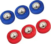 Yardwe 6pcs Indoor Mini Shuffleboard Game Set Tabletop Equipment Rollers for Skill Development and Practice and Replacement Accessories