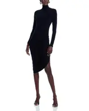 Norma Kamali Draped Asymmetric Dress
