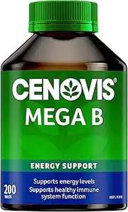 Cenovis Mega B Tablets 200 - High-Strength Vitamin B Formula B-Group Vitamins Support Energy Levels, Healthy Nervous & Immune System Function - Reduces Free Radical Formation in the Body