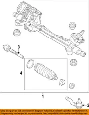 FORD OEM 15-19 MKC Steering Gear Linkage-Inner Tie Rod EJ7Z3280A