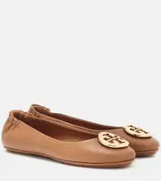 [Tory Burch] Tory Burch Minnie Travel leather ballet flats UK 5.5 brown