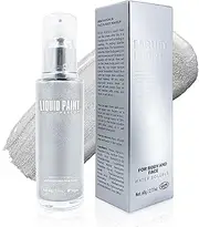 TiaoBug High Glow Metallic Shimmer Lotion 60g Face and Body Illuminating Cream Smooth Blendable Formula for Radiant Makeup Look Silver One Size