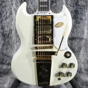 Epiphone 1963 Les Paul Sg Custom With Maestro Vibrola Classic White No.YG760