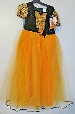Hyde & Eek!! Witch Halloween Costume Black & Orange Fancy Witch Costume w/ Hat