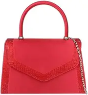 [Girly HandBags] Womens Satin Sparkly Clutch Bag