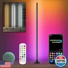 Bcmsda LED Floor Lamp, Corner Lamp, Corner Floor Lamp Compatible with Alexa,