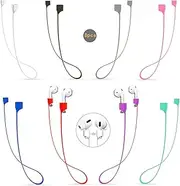 QYTOJQX Airpods Strap Magnetic Cord Anti-Lost Leash Sports String, 8 PCS Colorful Soft Silicone Earphone Lanyard, Compatible with Airpods Pro/2/1 (8Pcs)