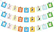 DS. DISTINCTIVE STYLE Pictures Wall Decor Hanging Mini Picture Frame, 10 Pieces Paper 2x3 Frame Compatible with Polaroid, Fujifilm Instax Mini Film (Colorful 3 Packs (30 Pieces))