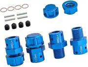 4 Pieces 1/8 1/7 RC Car Coupling RC Spare Parts Spare Model Toy Weight Extender DIY Accs RC Parts Replacement for Hobby Car, Blue