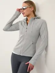 Athleta L Large Unstoppable Fleece Lined Full Zip Jacket NWT! 818765