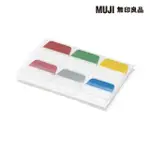 【MUJI 無印良品】便利貼/索引.厚型/25×25 5色.6入.各10張