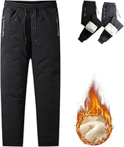 [HeeDz] Womens Snow Pants Jolly Snow Fleeceactive - Unisex Fleece-Lined Waterproof Pants Unisex Lambswool Fleece-Lined Joggers