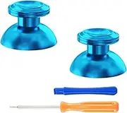 eXtremeRate Custom Metal Thumbsticks for PS5 Controller, DIY Replacement Aluminum Analog Stick Joystick for PS4 Controller - Blue