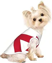 Alabama State Flag print Dog Shirts for Small Dogs Stretchy T-Shirts Lightweight Tank Top Sleeveless Striped Vest