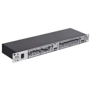 EQ-215 2-Channel 15-Band Equalizer 1U Rack Mount Stereo Graphic Equalizer H4M9
