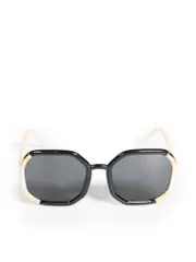 Black Tinted Square Sunglasses