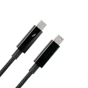 True Thunderbolt 2 Cable 20Gbps Male to Male for Apple Macbook Pro Air mini Imac js Black