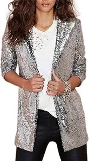 [Legou] Performance dress gold sequins suit jacket women's cardigan party stagewear