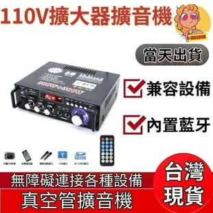 【可開發票】【下殺】擴大器 擴大機110V藍芽音箱 小型卡拉OK 唱歌 40W40W功率家用 擴大機 音響 功放機