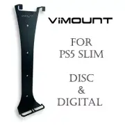PlayStation 5 PS SLIM Disc & Digital Black Wall Mount Bracket Holder - ViMount