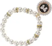 Kisangel Pet Pearl Necklace Dog Pearl Collar Puppy Necklace for Small Dogs Dog Jewelry for Small Dogs Dog Pearl Necklace Collar Cat Necklace Petal Collar Pet Jewelry for Dogs Abs