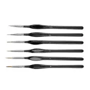 6Pcs Extra Fine EF Tip Details Paint Miniatures Model Maker Painting Brush Pen L