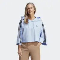 在飛比找momo購物網優惠-【adidas 愛迪達】運動服 連帽上衣 女上衣 CROPP