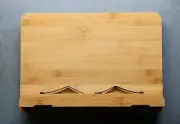 Bamboo Book Stand Large Adjustable Cookbook Holder Reading Desk 13.4"x9.5"