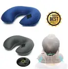 New Travel U Shape Inflatable Neck Pillow Head Support Pain Rest Relief Flight