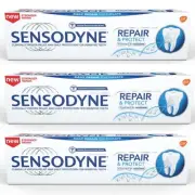 SENSODYNE Repair & Protect Whitening Toothpaste Pain Sensitivity PACK3x100G +DHL