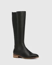 Chilliana Black Leather Long Boot