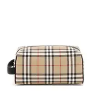 Burberry Vintage Checkered Toiletry Bag One size Nude