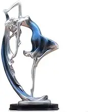 Home Decoration, Dancer Statue Creative Decoration, Suitable for Home Desk Living Room Wine Cabinet TV Cabinet Decoration Sun (Color : Blue, Size : M)