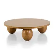 Oakdale Round Indoor Timber Coffee Table - Indoor Coffee Tables